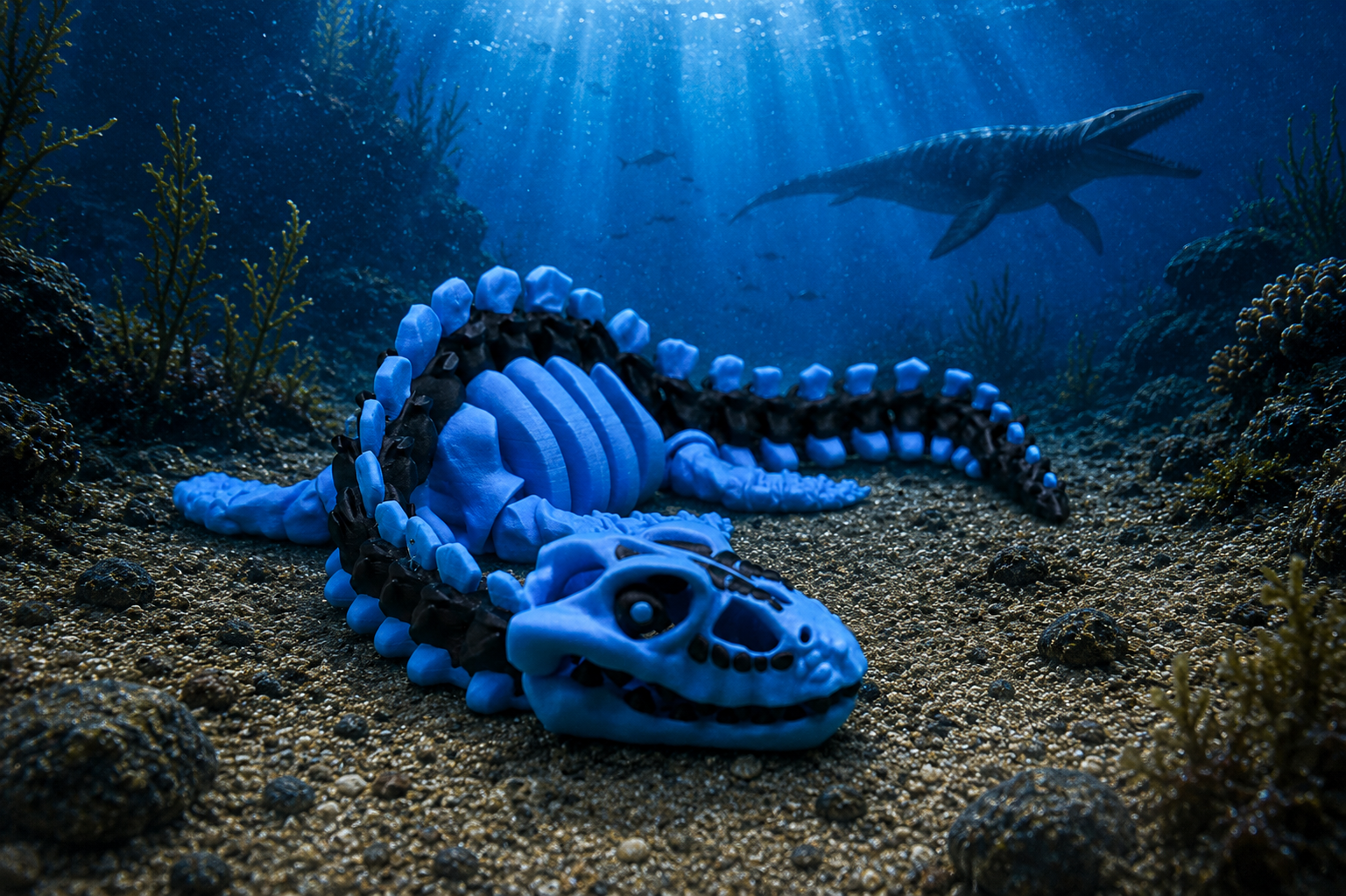 skeleton plesiosaurus