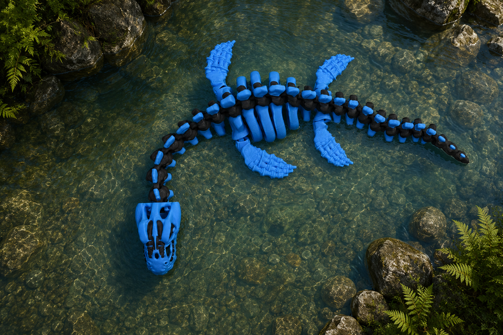 skeleton plesiosaurus