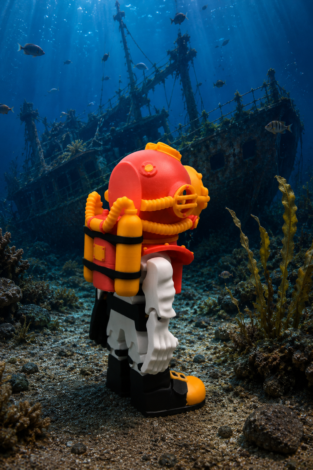 skeleton diver